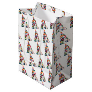 Erstelle Deinen eigenen farbenfrohen Weihnachtsbau Mittlere Geschenktüte