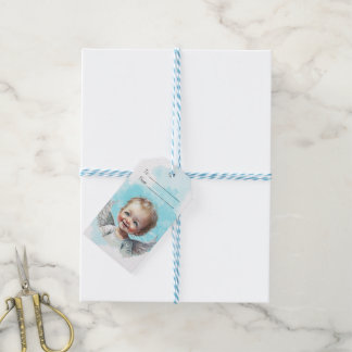 Erstelle Deinen eigenen glücklichen Baby-Weihnacht Geschenkanhänger