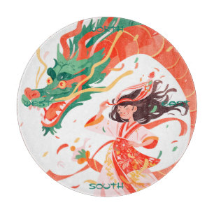 Erstelle deinen eigenen glücklichen Jade-chinesisc Schneidebrett