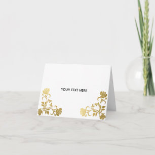 Erstelle deinen eigenen goldenen Eleganten Dankeskarte