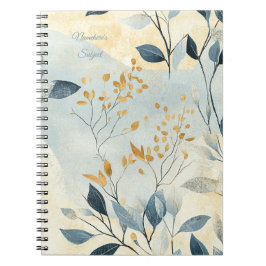 Erstelle Deinen Eigenen Goldenen Floralen Minimali Notizblock
