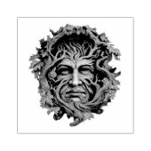 Erstelle Deinen eigenen grünen Eichenmann Gummistempel (Prägung)