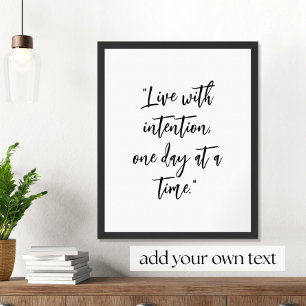 Erstelle Deinen eigenen inspirierenden Spruch Poster