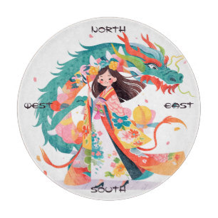 Erstelle deinen eigenen Jade-Chinesischer-Drache-M Schneidebrett