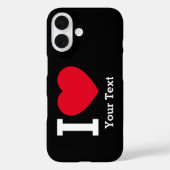 Erstelle Deinen eigenen lustigen Ich liebe  Case-Mate iPhone Hülle (Rückseite)