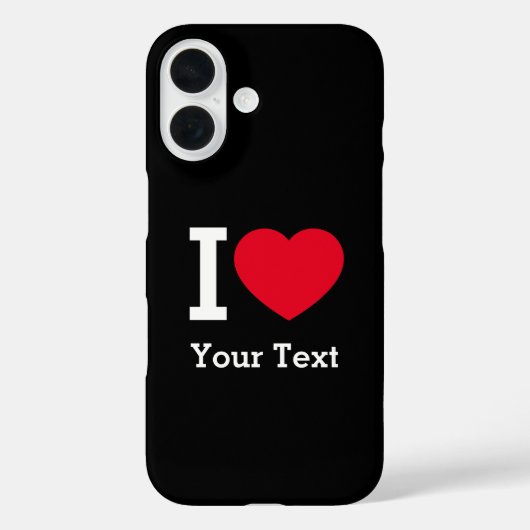 Erstelle Deinen eigenen lustigen Ich liebe Case-Mate iPhone Hülle (Rückseite)