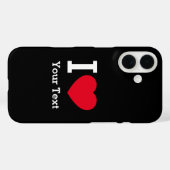 Erstelle Deinen eigenen lustigen Ich liebe Case-Mate iPhone Hülle (Rückseite (Horizontal))