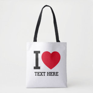 Erstelle Deinen eigenen lustigen Ich liebe Tasche