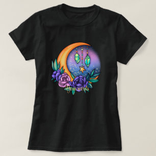 Erstelle deinen eigenen magischen Halbmond & Krist T-Shirt
