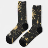 Erstelle deinen eigenen Mann im Mond Himmelskörper Socken (Linkes Detail)