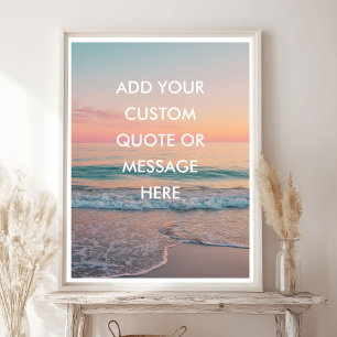 Erstelle Deinen Eigenen Motivationsspruch - Pastel Poster