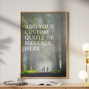 Erstelle Deinen Eigenen Motivationsspruch Poster