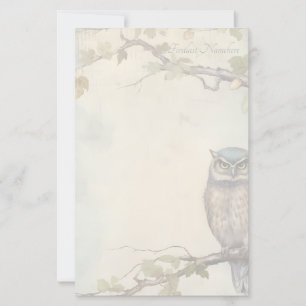 Erstelle deinen eigenen mystischen blauen Eule mit Briefpapier
