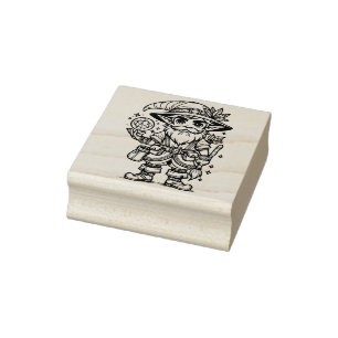 Erstelle Deinen Eigenen Mystischen Gnom-Zauberer Gummistempel