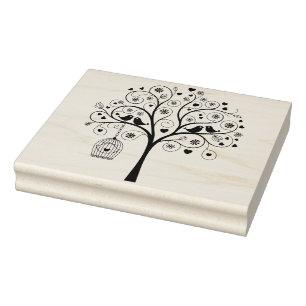 Erstelle Deinen Eigenen Paisley-Filigran-Baum-Lieb Gummistempel