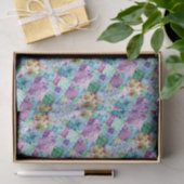 Erstelle Deinen eigenen Patchwork-Weihnachtsbaum Seidenpapier (Geschenk)