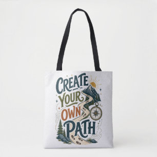 Erstelle Deinen Eigenen Pfad Inspirations-Abenteue Tasche