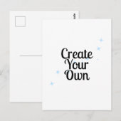 Erstelle Deinen Eigenen Postkarte (Vorne/Hinten)
