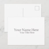 Erstelle Deinen Eigenen Postkarte (Vorne/Hinten)
