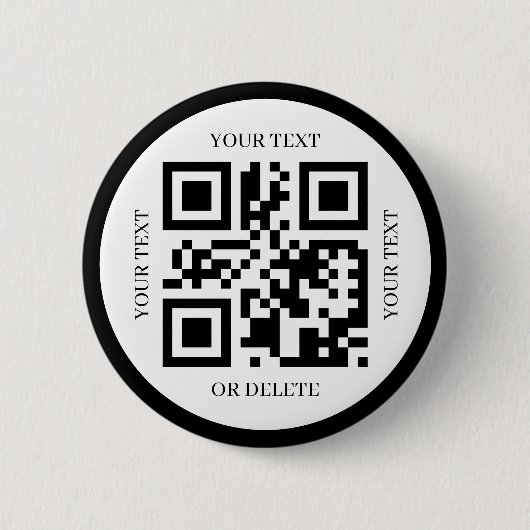 Erstelle Deinen Eigenen QR-Code Modern Elegant Ein Button (Vorderseite)