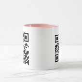 Erstelle Deinen eigenen QR-Code Pink Tasse (Zentrum)