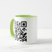 Erstelle Deinen eigenen QR-Code Tasse (Vorderseite Links)