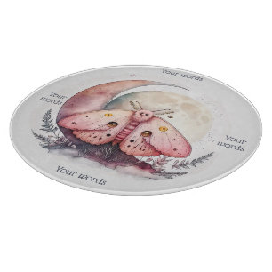Erstelle deinen eigenen rosa Mondfalter Schneidebrett