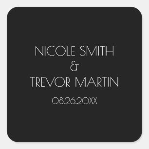 Erstelle Deinen Eigenen - Schwarz Quadratischer Aufkleber