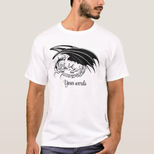 Erstelle deinen eigenen schwarzen Drachen T-Shirt