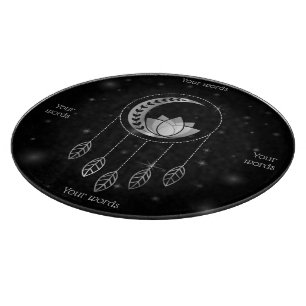 Erstelle deinen eigenen silbernen Lotus-Mond-Traum Schneidebrett