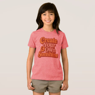 Erstelle Deinen Eigenen Sonnenschein Retro-Typogra Tri-Blend Shirt