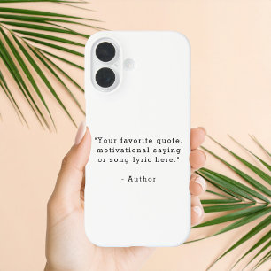 Erstelle Deinen Eigenen Spruch iPhone 16 Hülle
