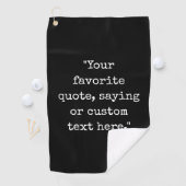 Erstelle Deinen Eigenen Spruch Golfhandtuch (Insitu)