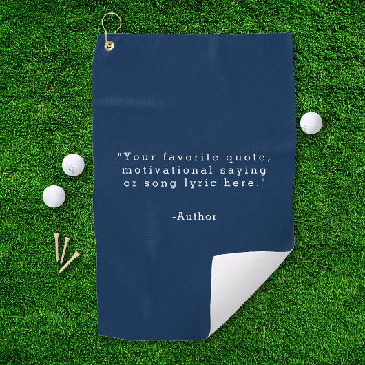 Erstelle Deinen Eigenen Spruch Golfhandtuch