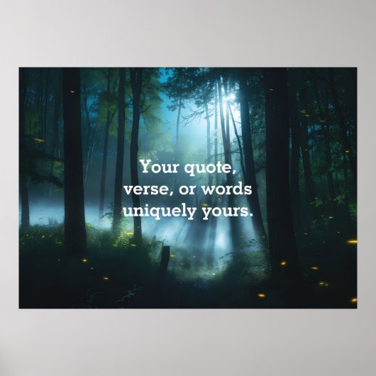 Erstelle Deinen Eigenen Spruch Poster (Vorne)