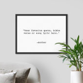 Erstelle Deinen Eigenen Spruch Poster