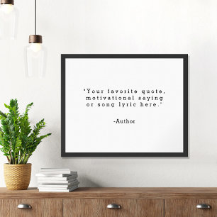 Erstelle Deinen Eigenen Spruch Poster