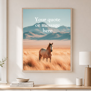 Erstelle Deinen Eigenen Spruch - Western Pferdelan Poster