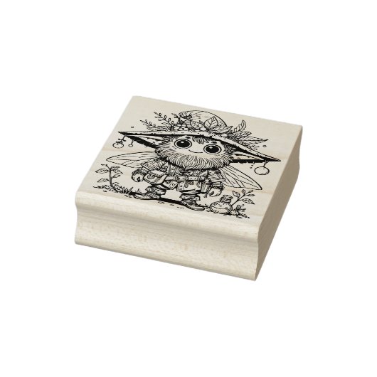 Erstelle Deinen eigenen süßen Bart-Fee-Zauberer Gummistempel (Stempel)