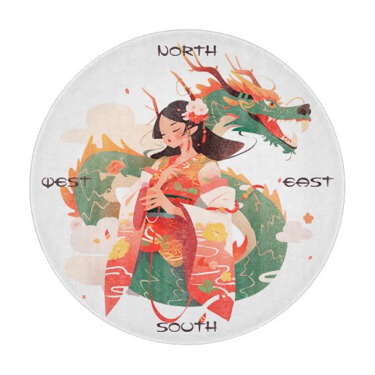 Erstelle deinen eigenen träumerischen Jade-chinesi Schneidebrett (Vorderseite)