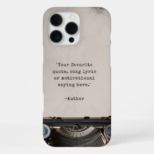 Erstelle Deinen Eigenen Vintage-Schreibmaschinen-S iPhone 16 Pro Max Hülle