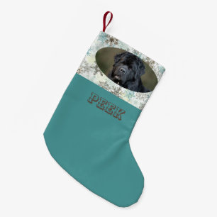 Erstelle deinen eigenen Weihnachtsstrumpf - Türkis Kleiner Weihnachtsstrumpf