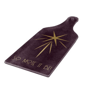 Erstelle deinen eigenen Wein & Gold Shooting Star Schneidebrett
