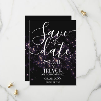 Erstelle Deinen Eigenen Weltraum Glitter auf Schwa Save The Date