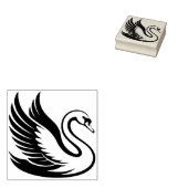 Erstelle deinen eigenen wunderschönen Schwan-Vogel Gummistempel (Stempel)