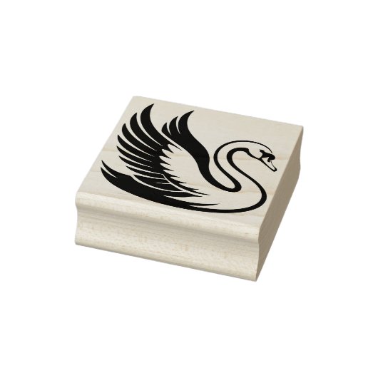 Erstelle deinen eigenen wunderschönen Schwan-Vogel Gummistempel (Stempel)
