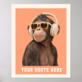 Erstelle Deinen Eigenen Zitat-Custom-Affen Poster (Vorne)