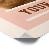Erstelle deinen eigenen Zitat Custom Bear Poster (Ecke)