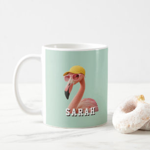 Erstelle Deinen Eigenen Zitat Custom Flamingo Kaffeetasse