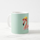 Erstelle Deinen Eigenen Zitat Custom Flamingo Kaffeetasse (Vorderseite Links)